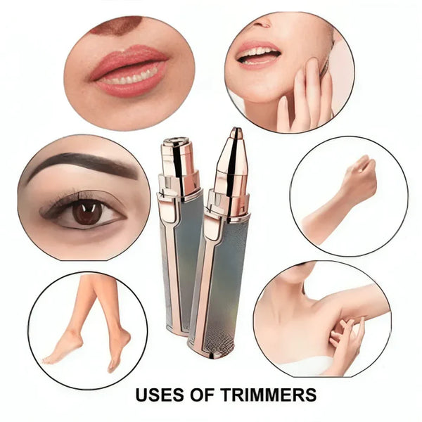 2 In 1 Eyebrow And Facial Hair Trimmer for Girls/Women