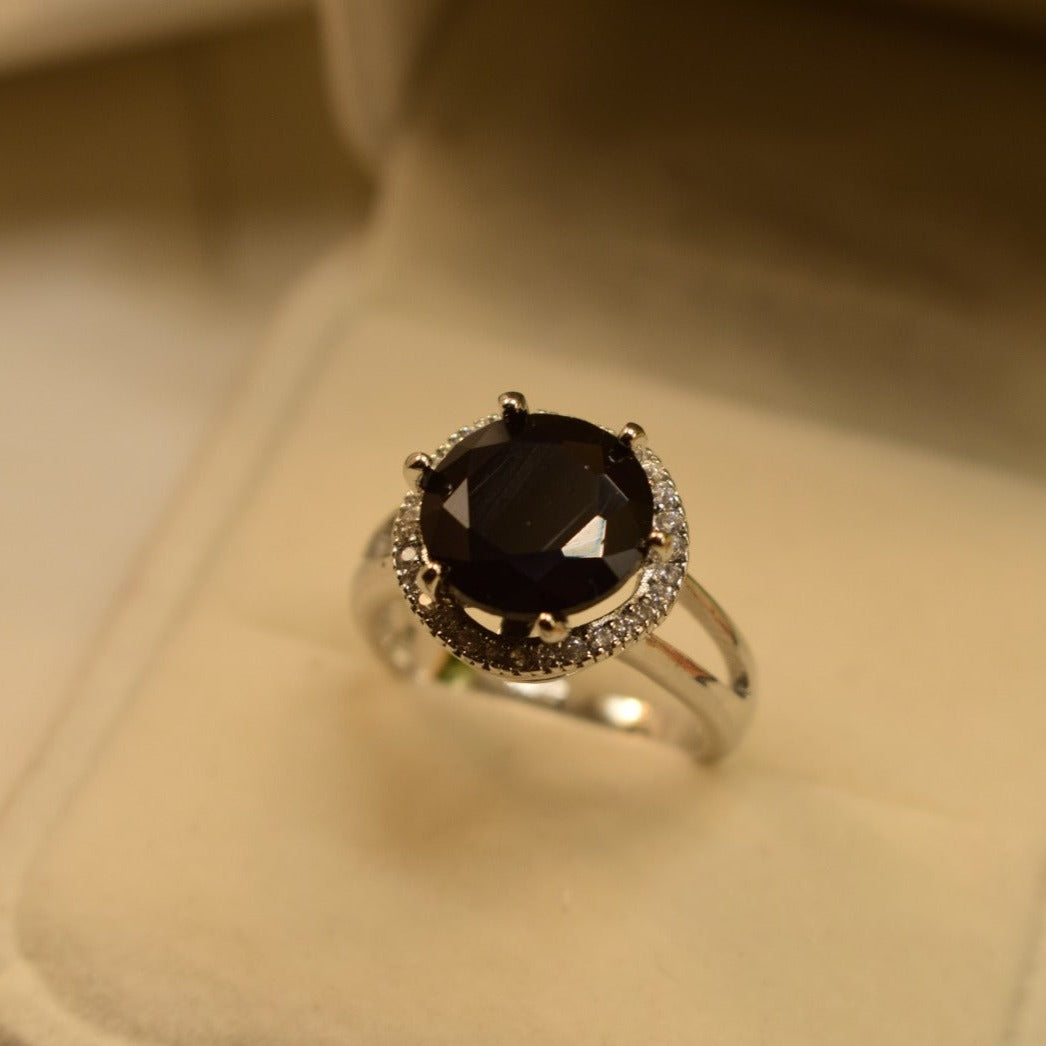 Elegant Design Real Stone Gold Plated Ring for Girls/Women