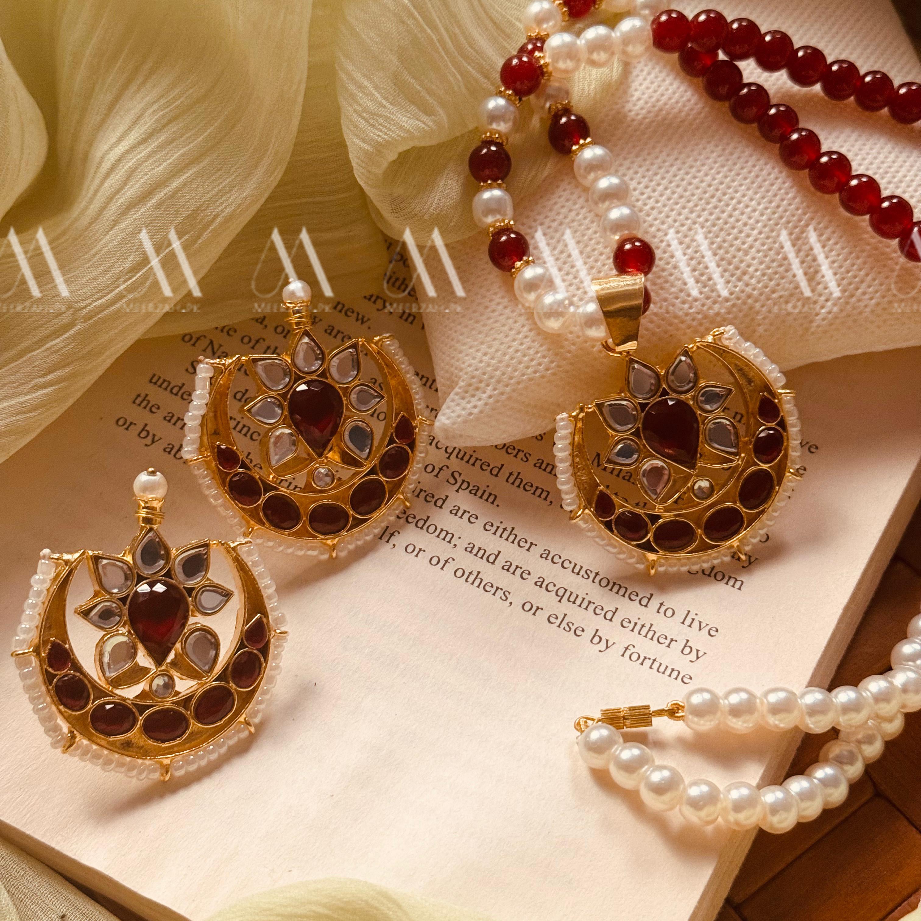 24K Gold Plated Real Zircon Stones Jarao Choker Set for Girls/Women