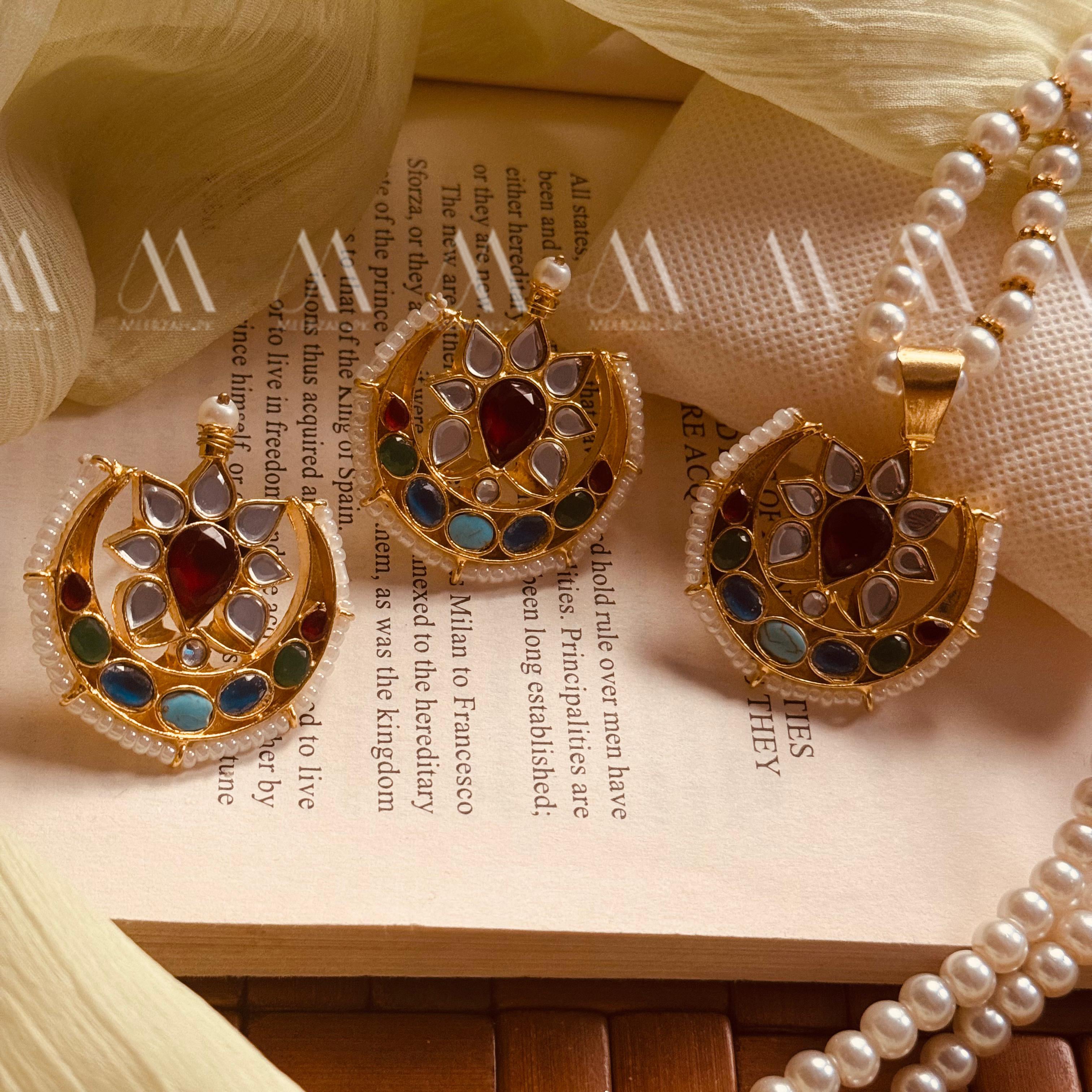24K Gold Plated Real Zircon Stones Jarao Choker Set for Girls/Women