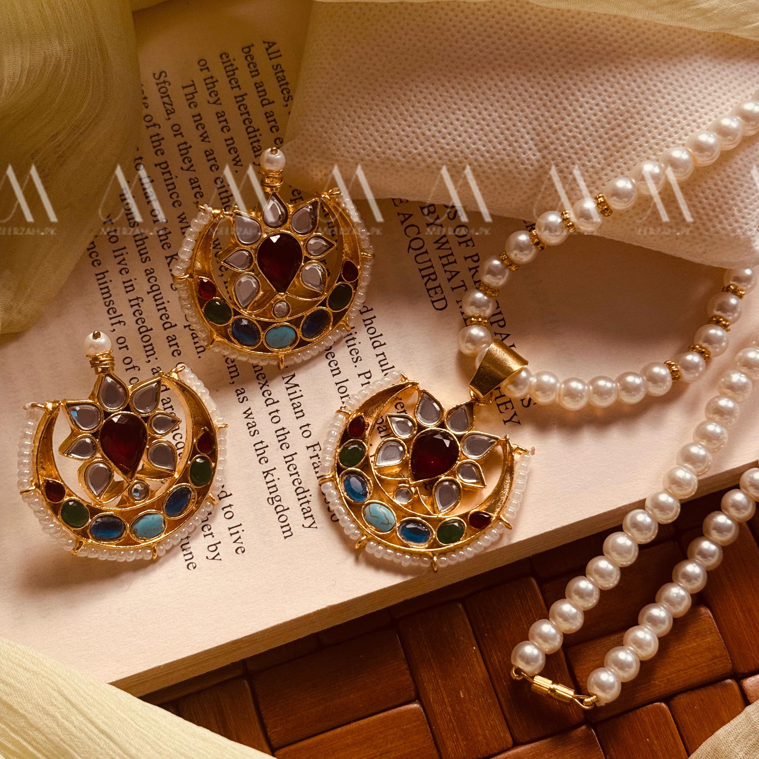 24K Gold Plated Real Zircon Stones Jarao Choker Set for Girls/Women