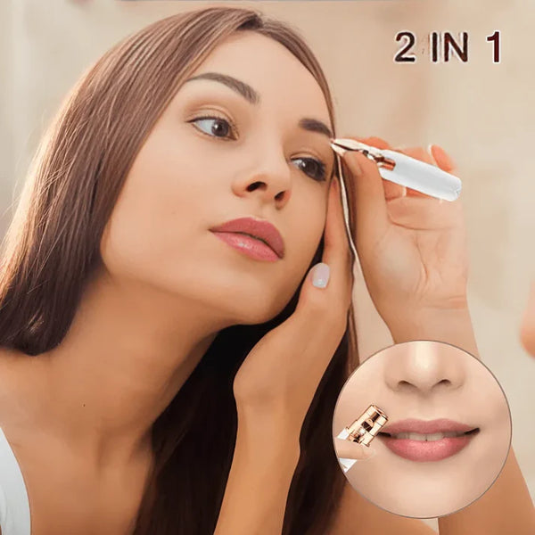 2 In 1 Eyebrow And Facial Hair Trimmer for Girls/Women