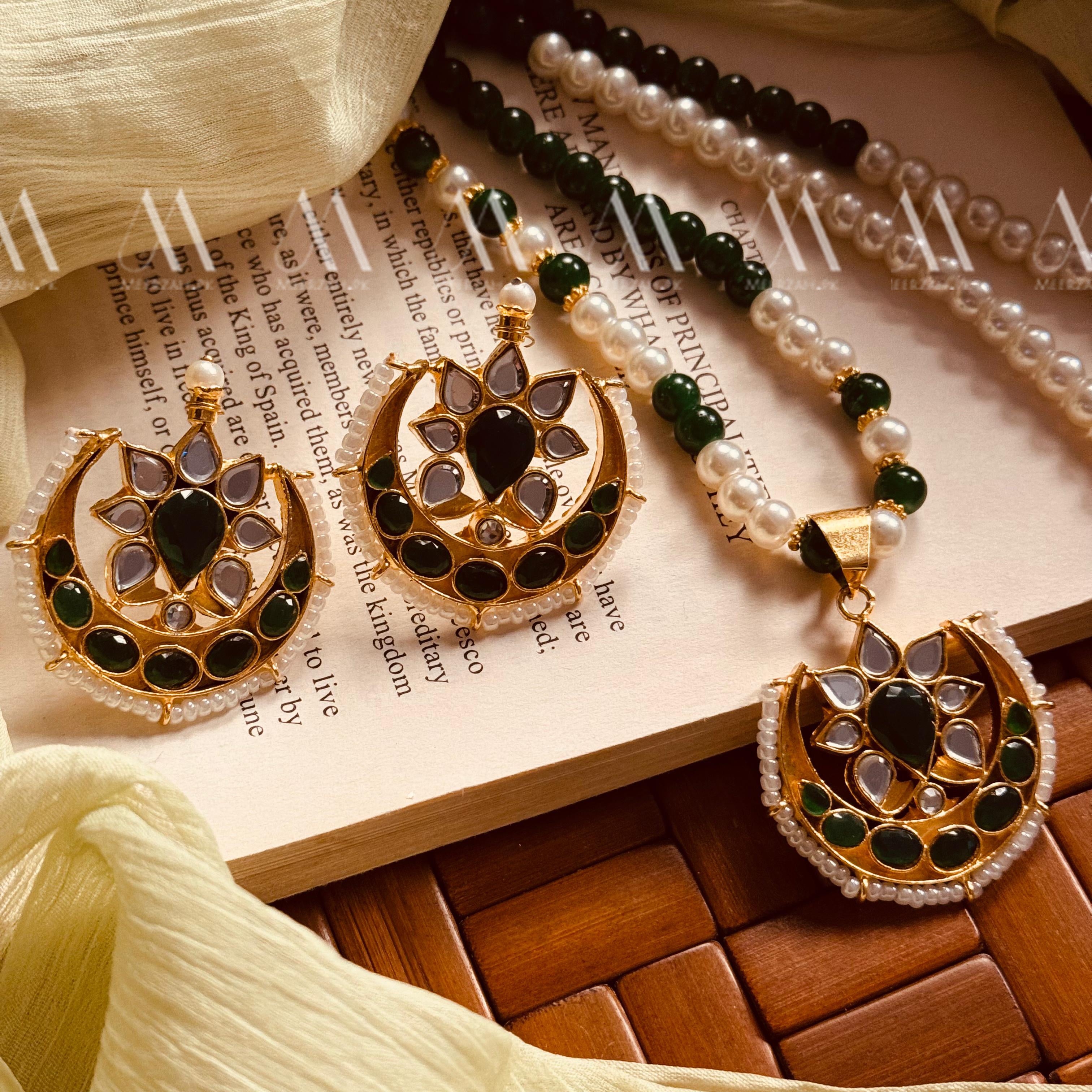 24K Gold Plated Real Zircon Stones Jarao Choker Set for Girls/Women