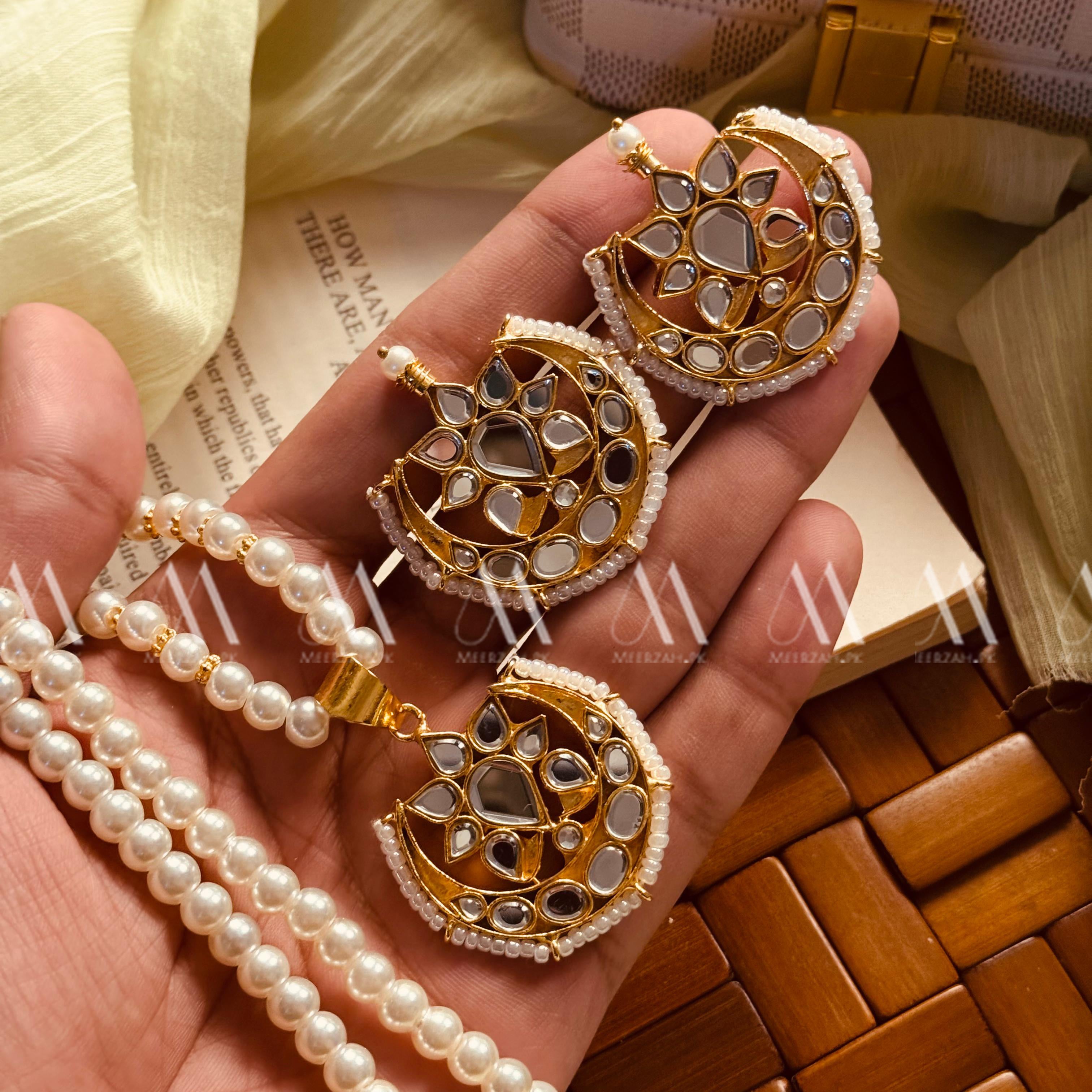 24K Gold Plated Real Zircon Stones Jarao Choker Set for Girls/Women