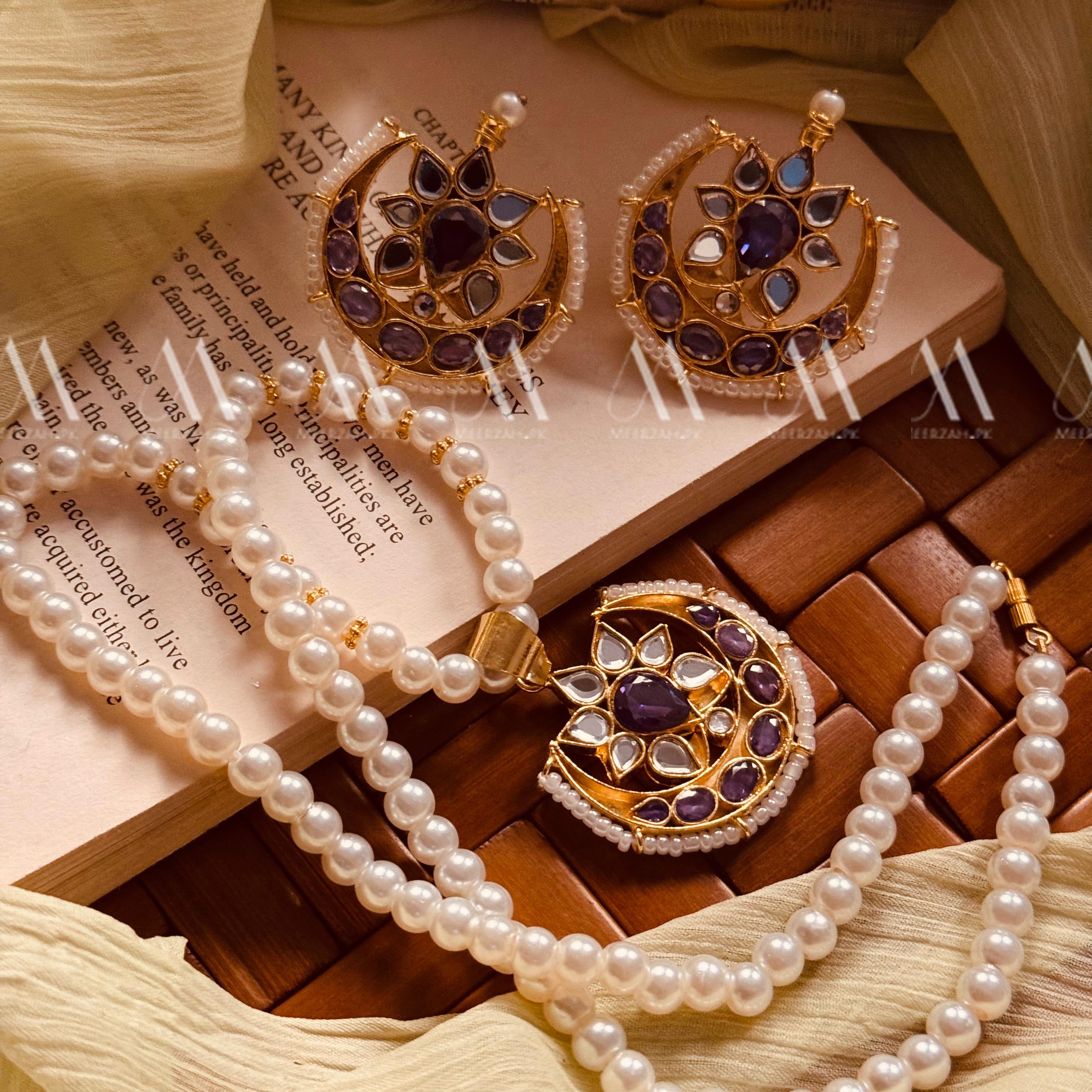 24K Gold Plated Real Zircon Stones Jarao Choker Set for Girls/Women