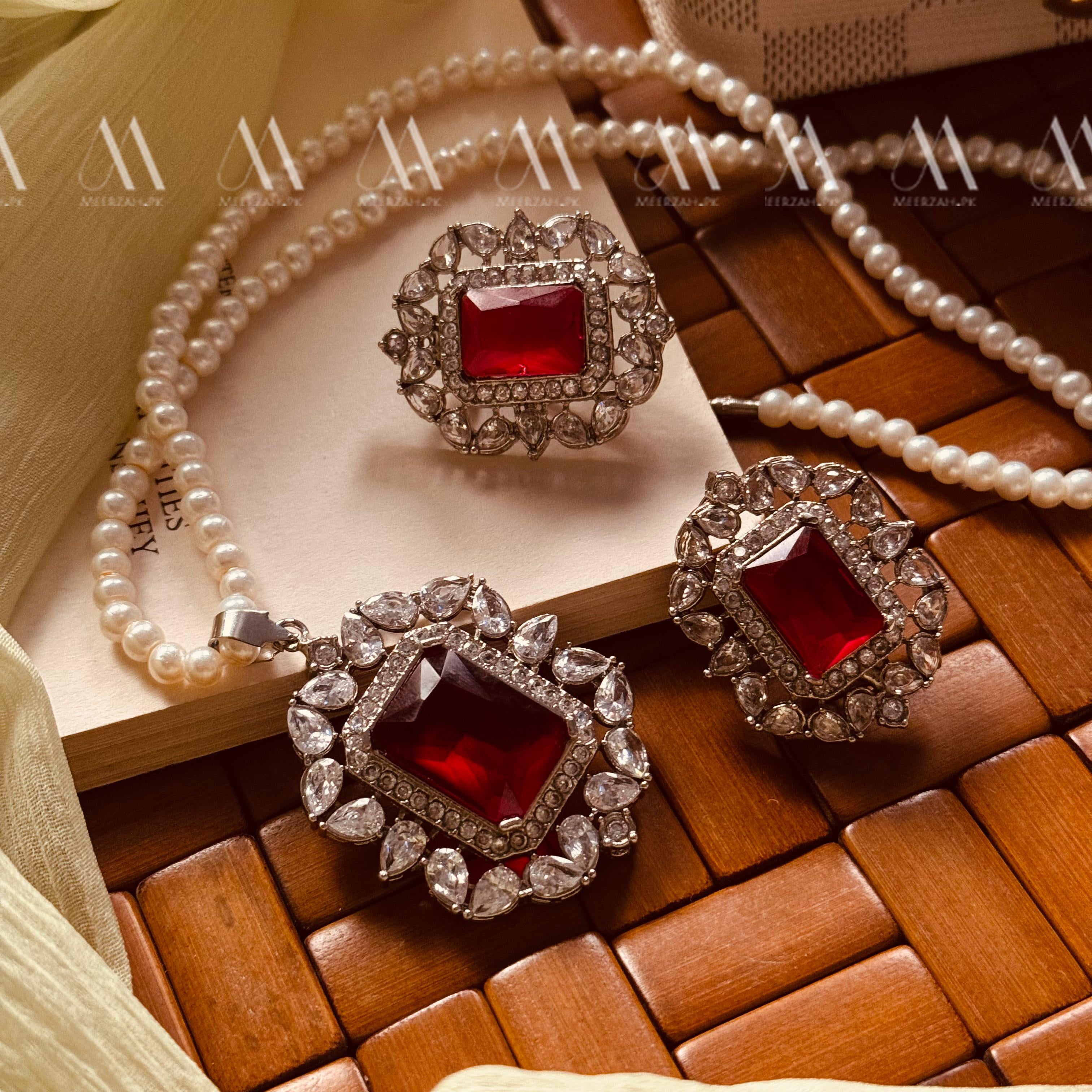 24K Gold Plated Real Zircon Stones Jarao Choker Set for Girls/Women