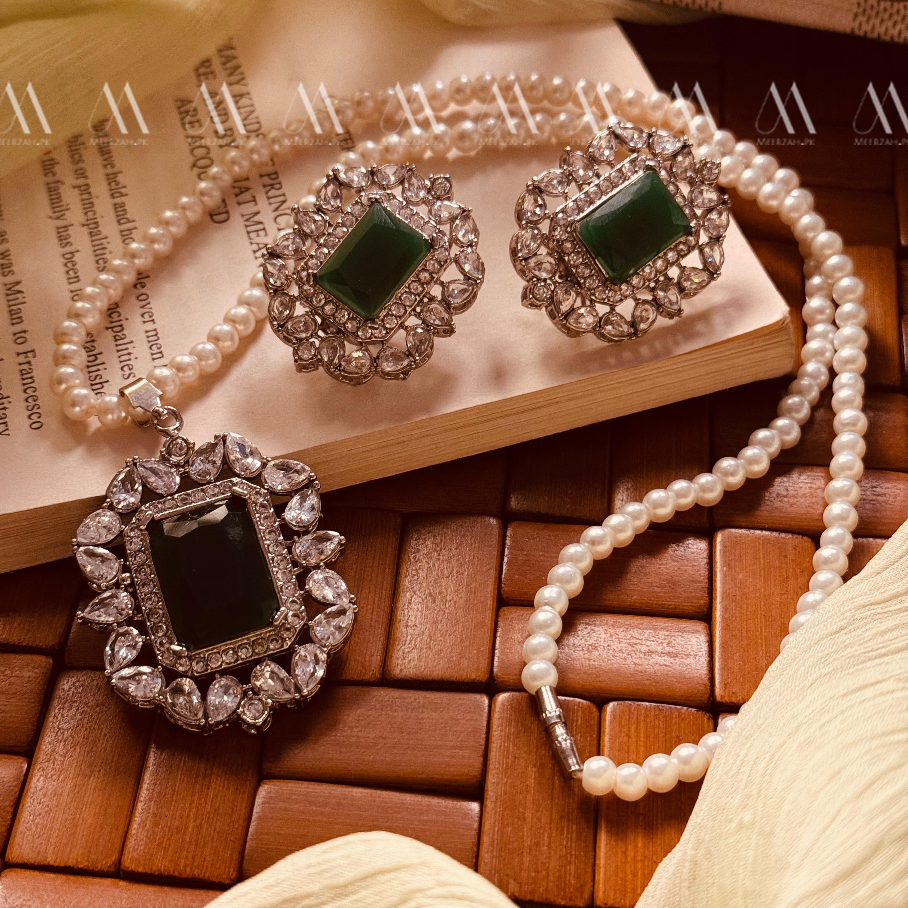 24K Gold Plated Real Zircon Stones Jarao Choker Set for Girls/Women
