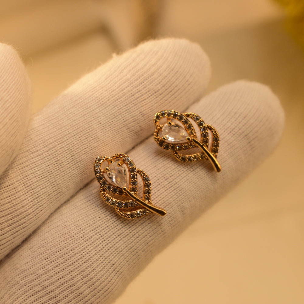 Charming Design Gold Plated Crystal Stones Earrings For Girls/women