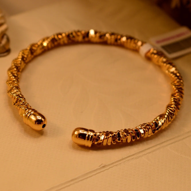 Dazzling Unique Design Gold Plated Bangle for Girls/Women