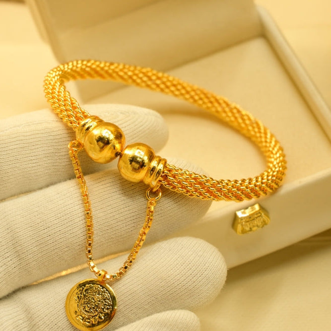 Charming Unique Design Gold Plated Bangle for Girls/Women