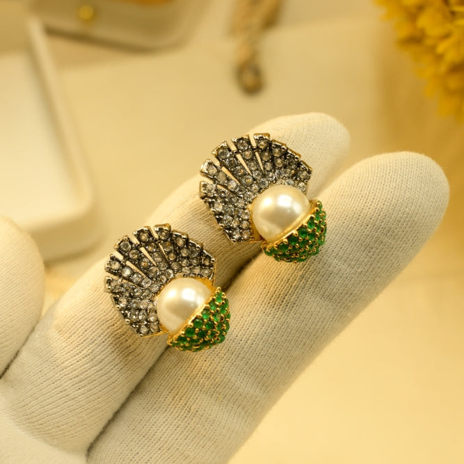 Elegant Design Gold Plated Crystal Stones Earring For Girls/women