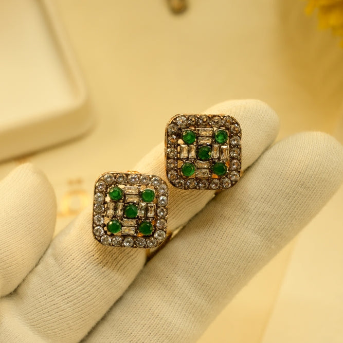Fancy Design Gold Plated Crystal Stones Earring For Girls/women
