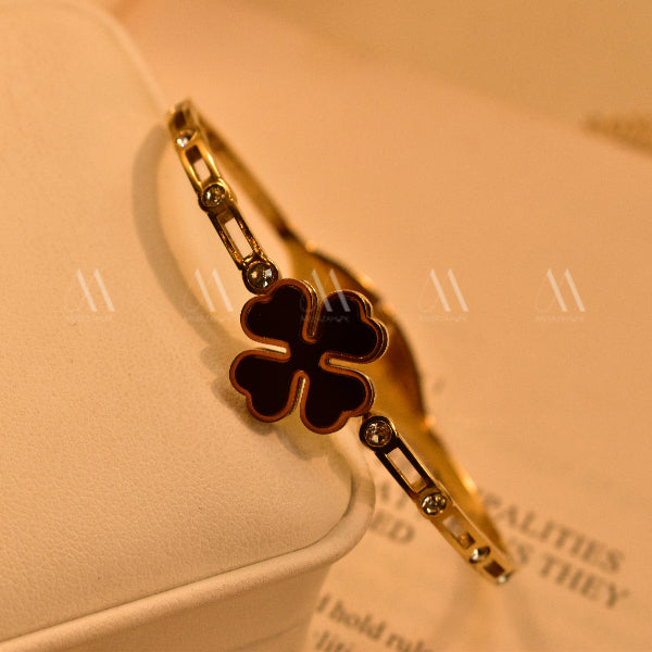 Luminous Design Gold Plated Real Stone Bracelet for Girls/Women