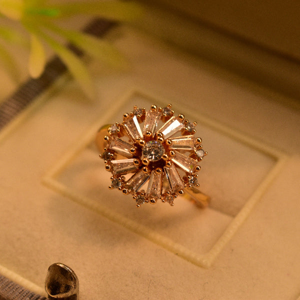 Beautiful Design Crystal Stones Ring For Girls/Women