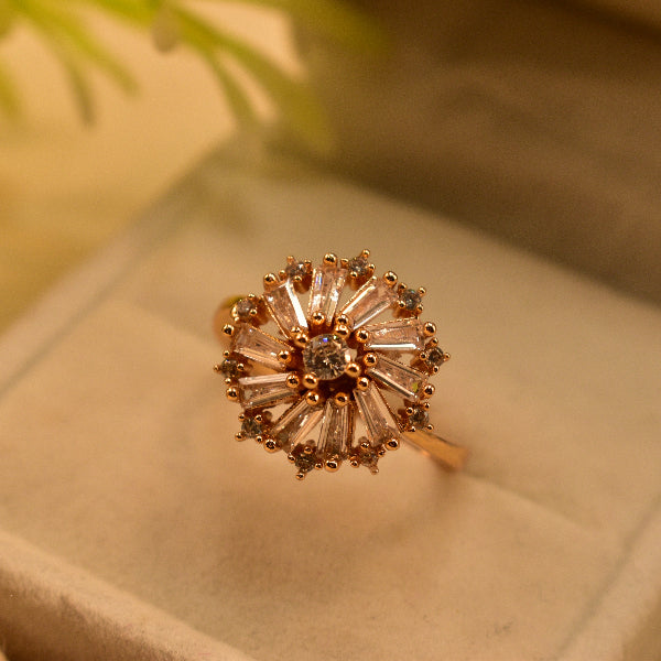Beautiful Design Crystal Stones Ring For Girls/Women