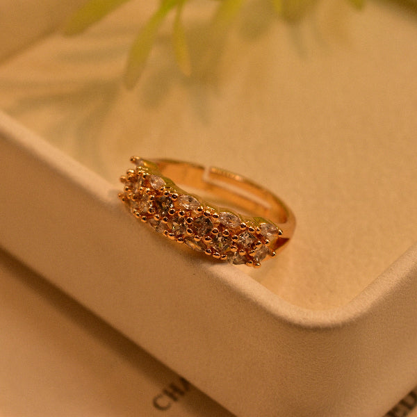 Luminous Design Crystal Stones Ring For Girls/Women