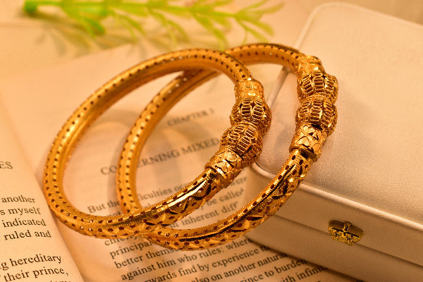 Elegant Design Gold Plated Bangle Set for Girls/Women