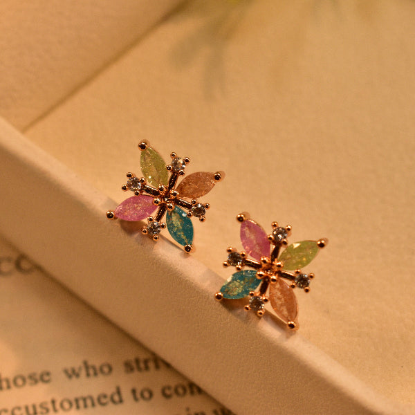 Stylish Design Gold Plated Crystal Stones Tops For Girls/women