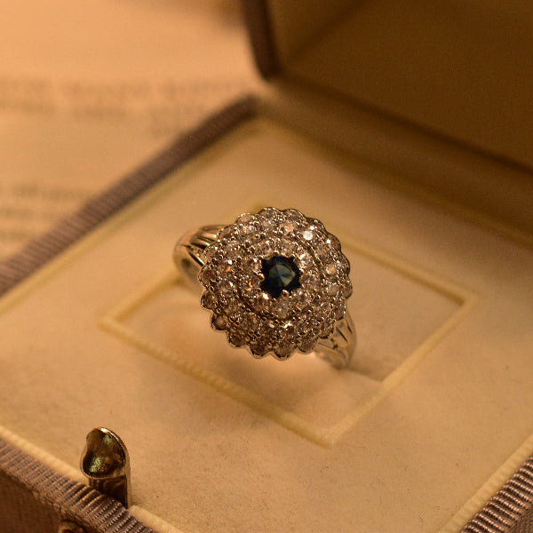 Gorgeous Design Silver Plated Crystal Stones Ring For Girls/Women