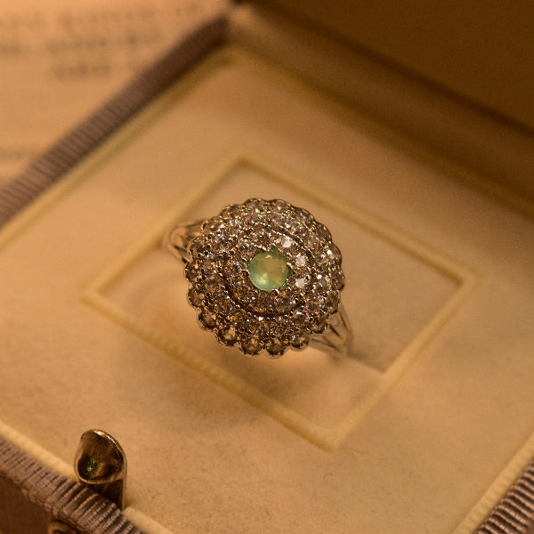 Gorgeous Design Silver Plated Crystal Stones Ring For Girls/Women