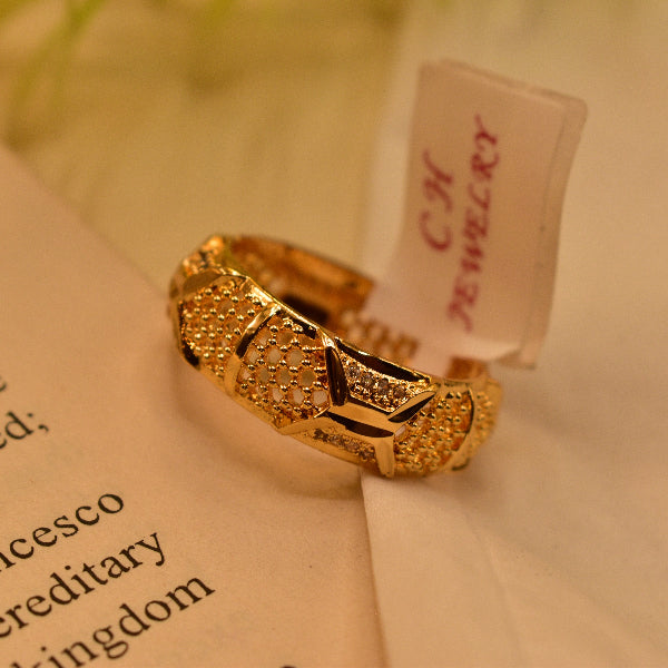 Luxury Design Gold Plated Ring For Girls/Women