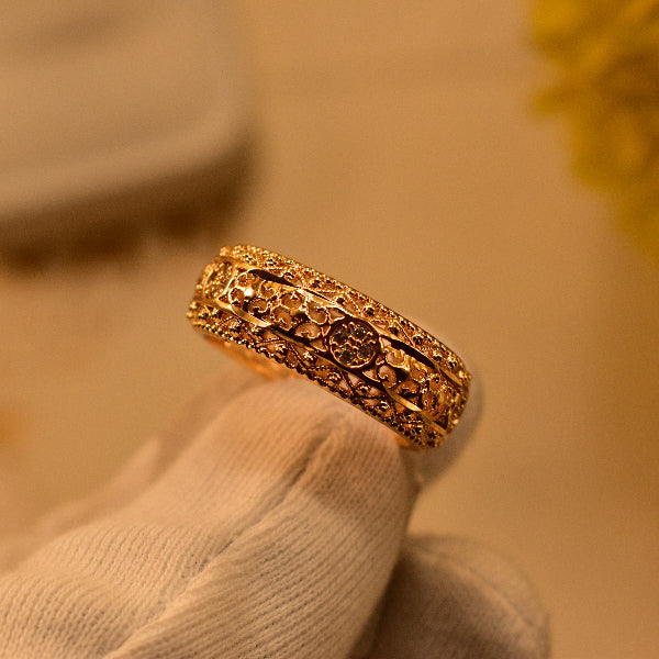 Unique Design Gold Plated Crystal Stone Ring For Girls/Women