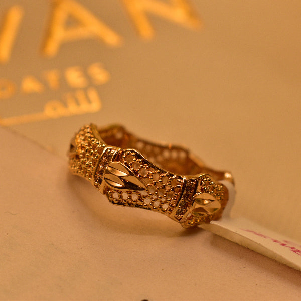 Glamorous Design Gold Plated Crystal Stone Ring For Girls/Women