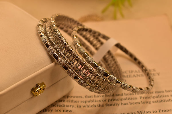 Dazzling Design 3pc Bangle Set for Girls/Women