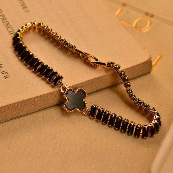 Dazzling Design Gold Plated Crystal Stones Bracelet for Girls/Women