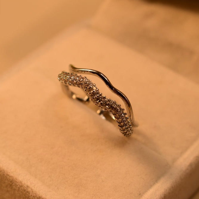 Fancy Unique Design Crystal Stones Ring For Girls/Women