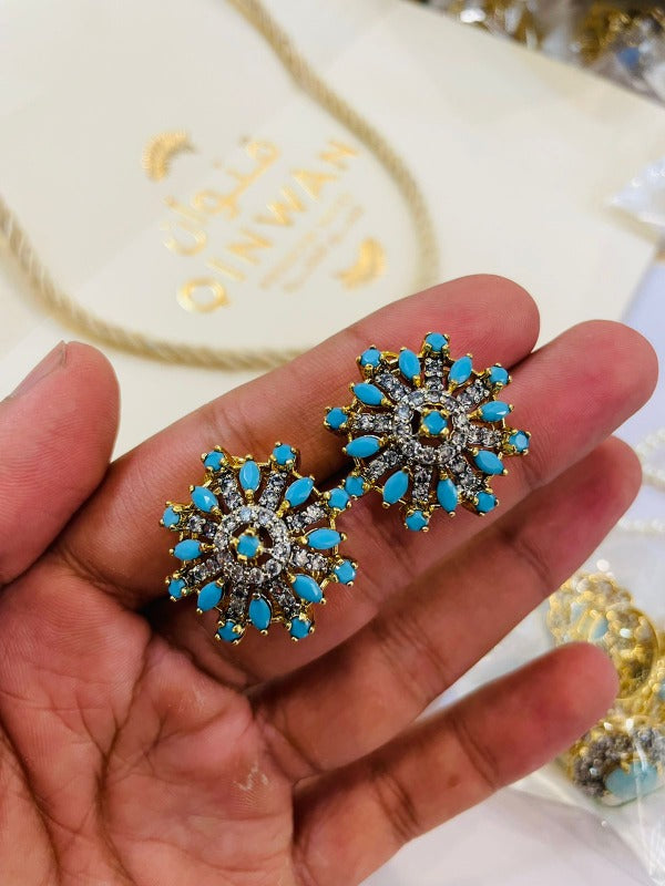 Stylsih Blue Elegent Design Earrings For Girls/Women