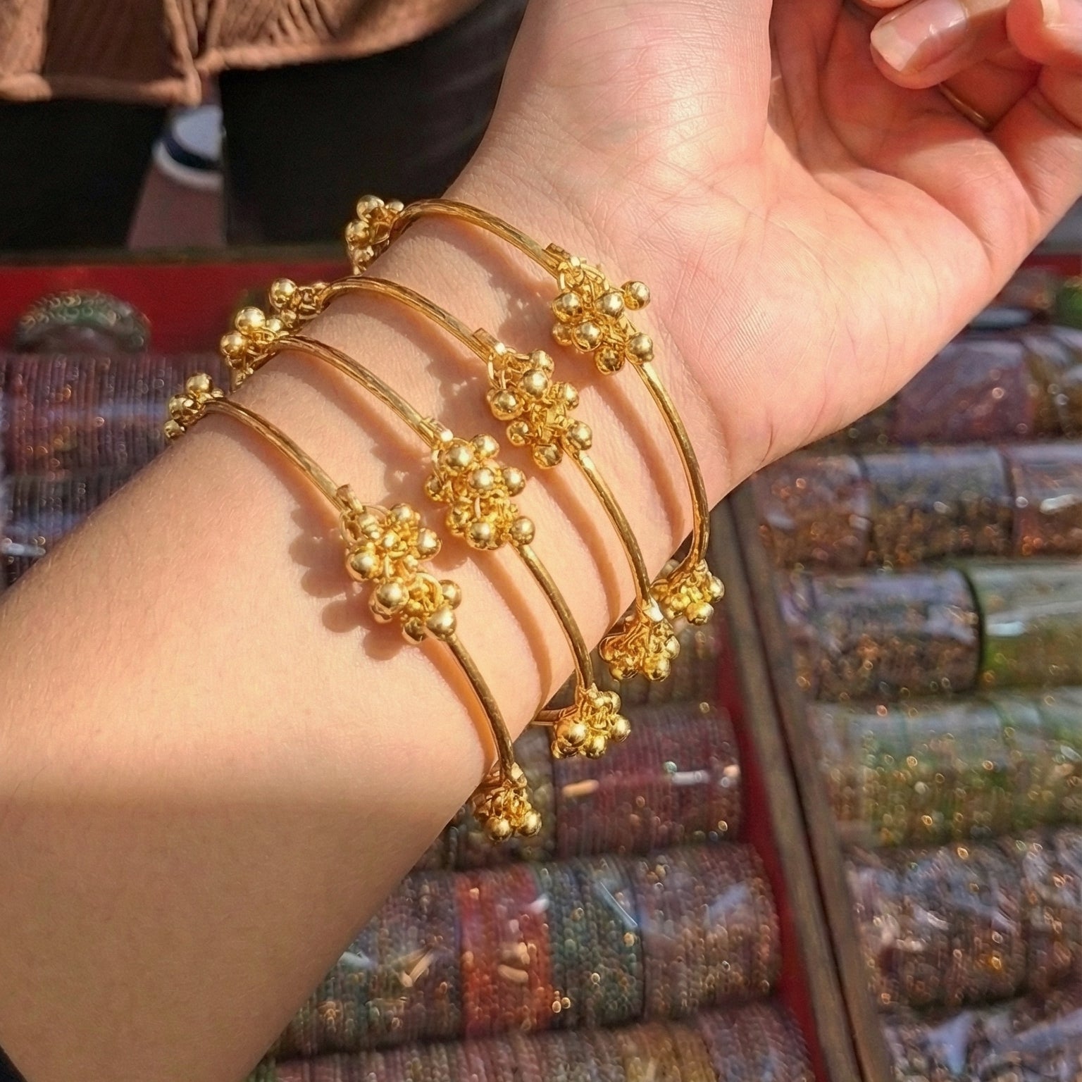 Kashmiri Bangle Gold/Silver Plated 4 pc Bangle Set for Girls/Women