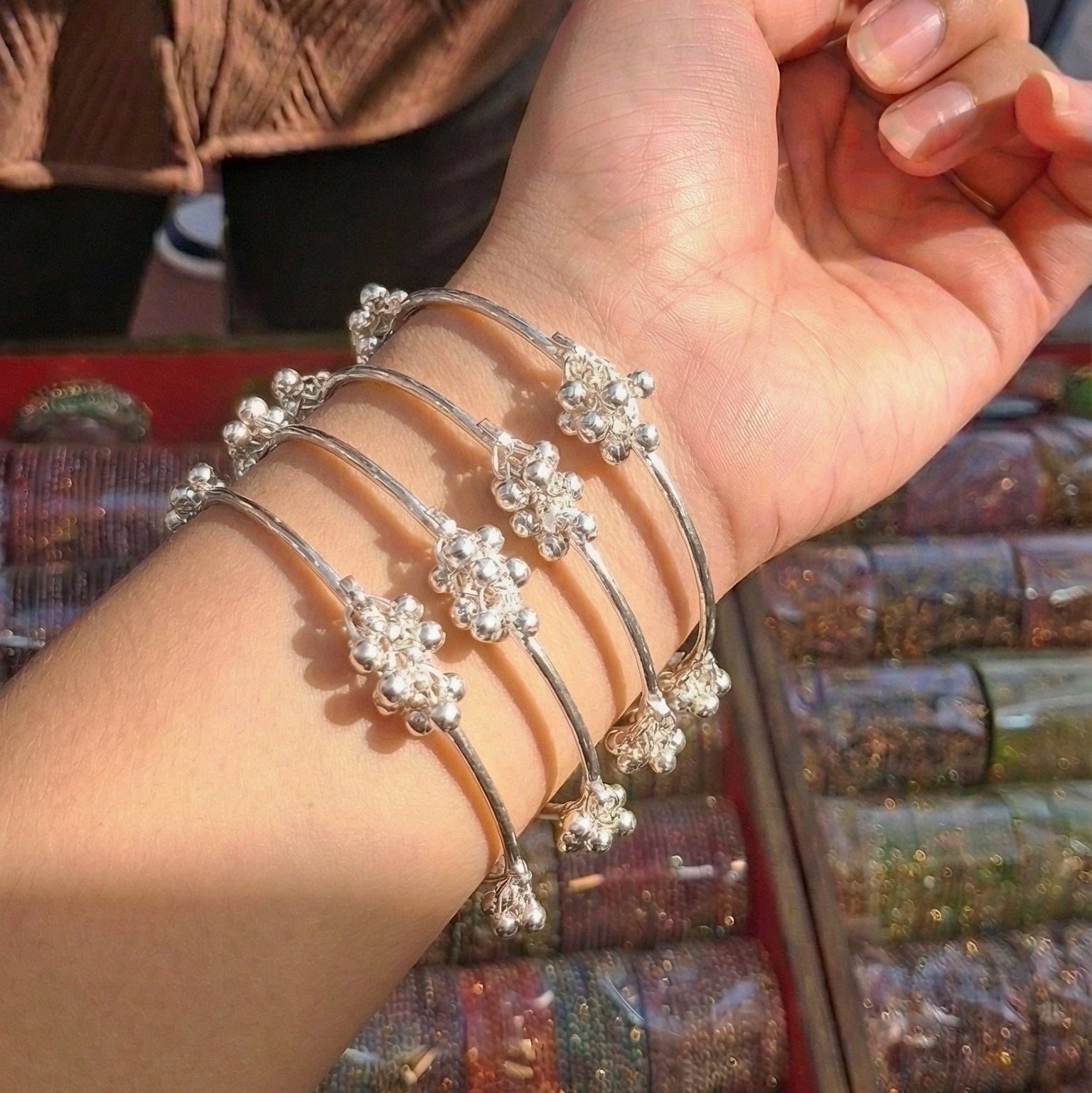 Kashmiri Bangle Gold/Silver Plated 4 pc Bangle Set for Girls/Women