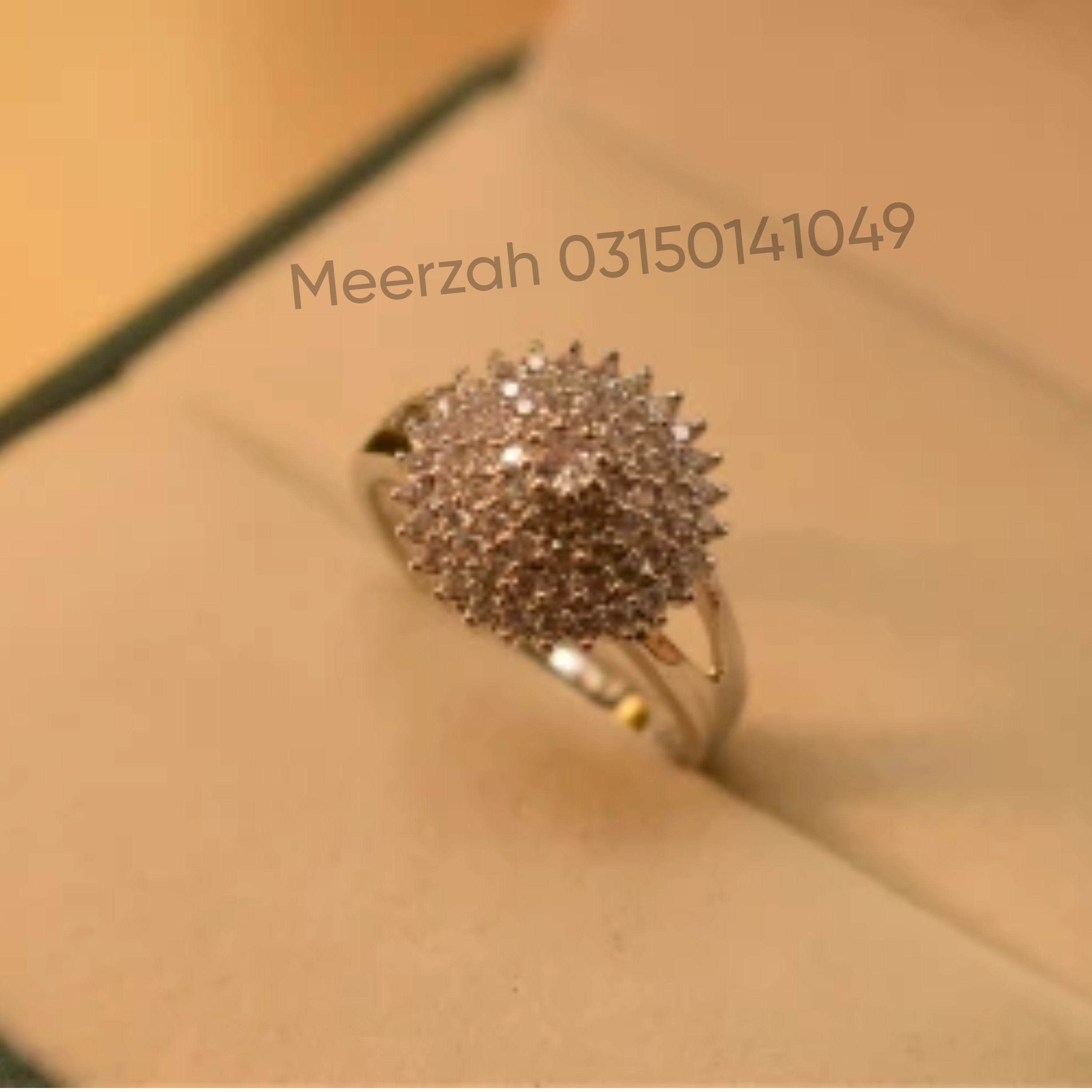 Glamorous Crystal Stone Unique Design Ring for Girls/Women