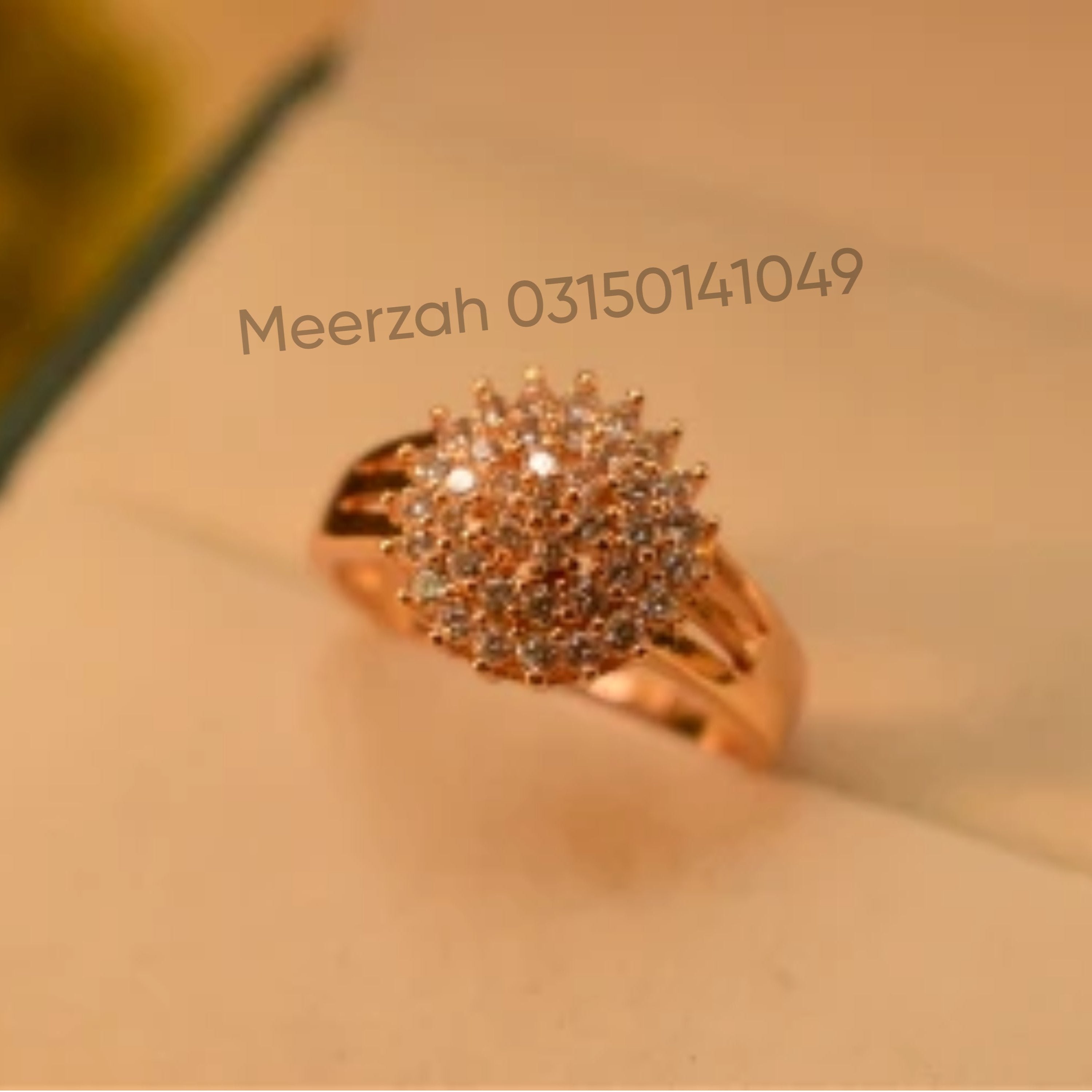 Glamorous Crystal Stone Unique Design Ring for Girls/Women