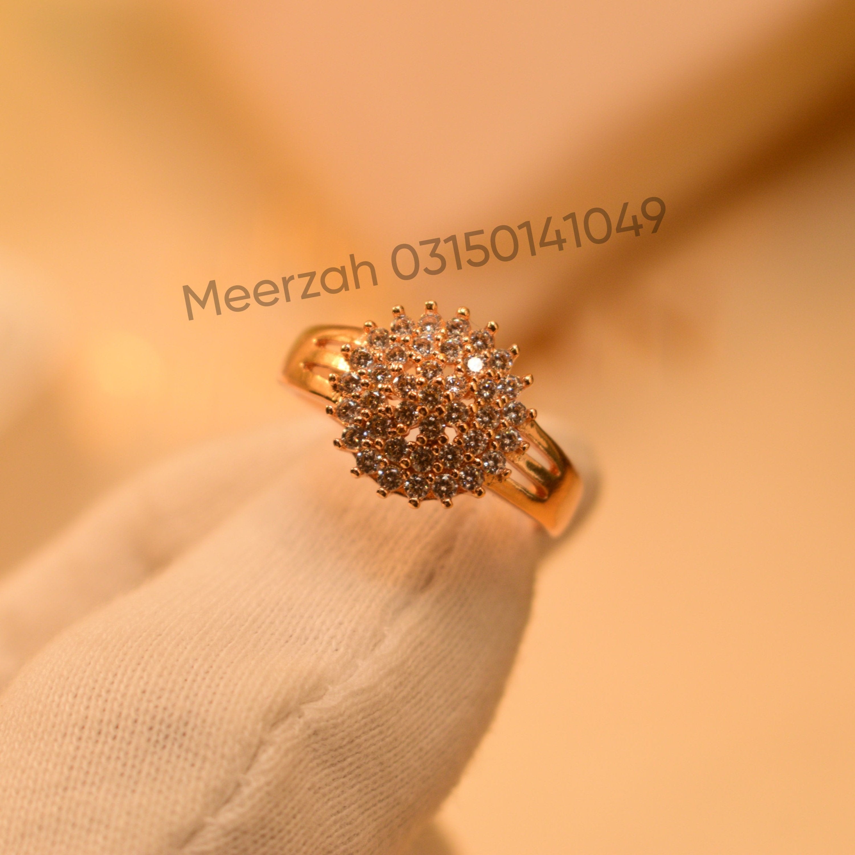 Glamorous Crystal Stone Unique Design Ring for Girls/Women