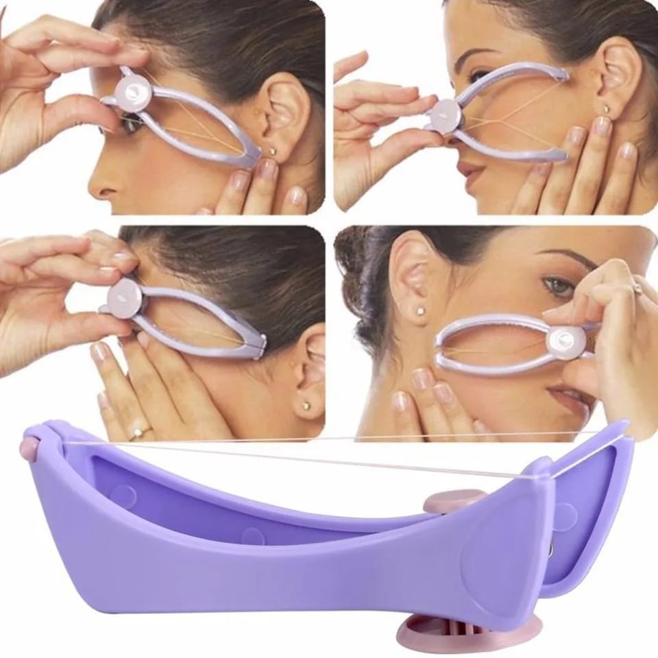 Women Hair Removal Epilator Mini Facial Hair Remover Spring Threading Face Defeatherer