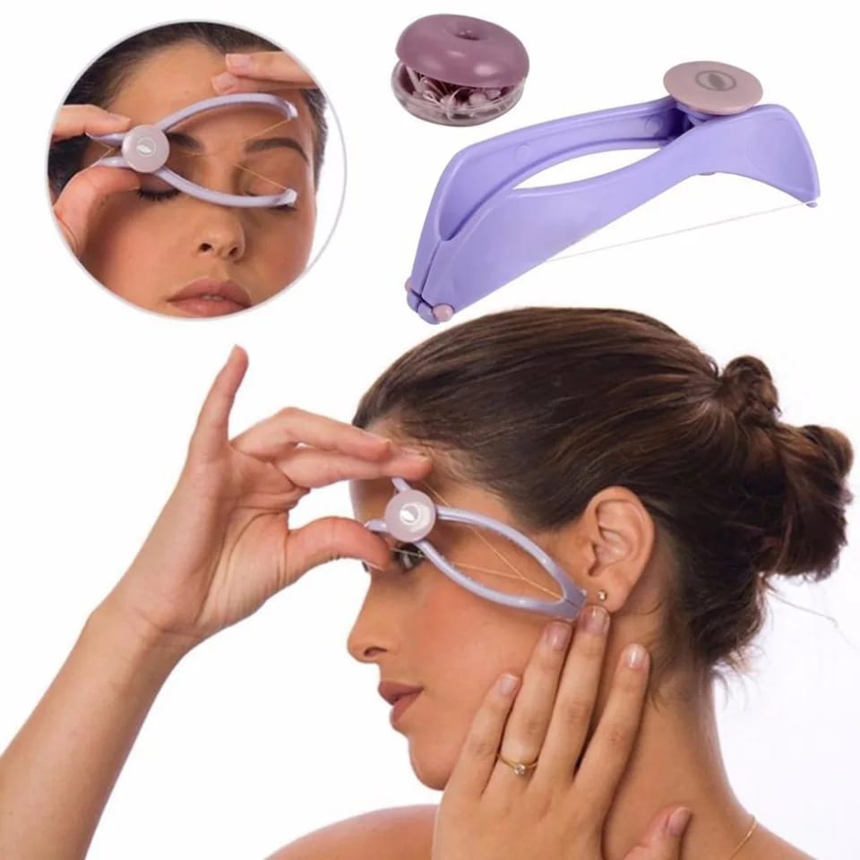Women Hair Removal Epilator Mini Facial Hair Remover Spring Threading Face Defeatherer