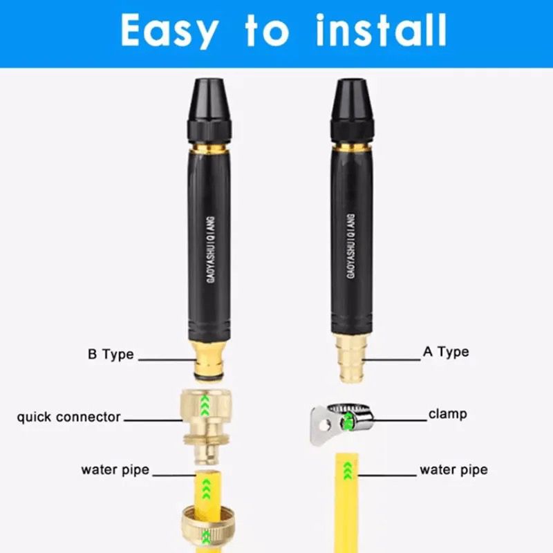 Portable High Pressure Washing Water Gun Nozzle