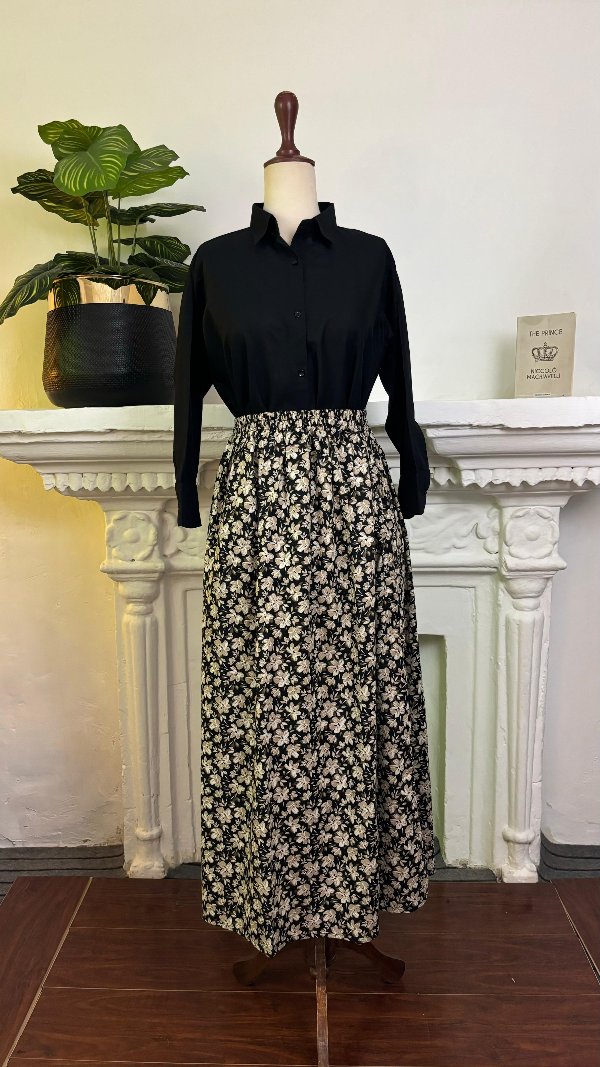 Long skirt and shirt set best sale