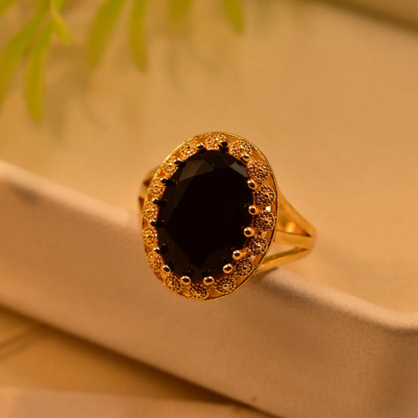 Elegant Design Gold Plated Crystal Stone Ring For Girls/Women