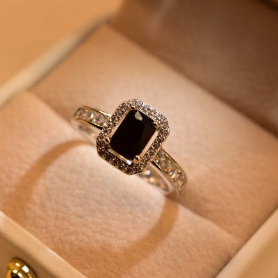 Charming Design Silver Plated Crystal Stone Ring For Girls/Women