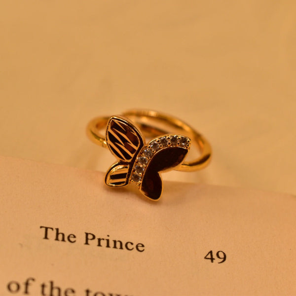 Butterfly Design Crystal Stones Ring For Girls/Women