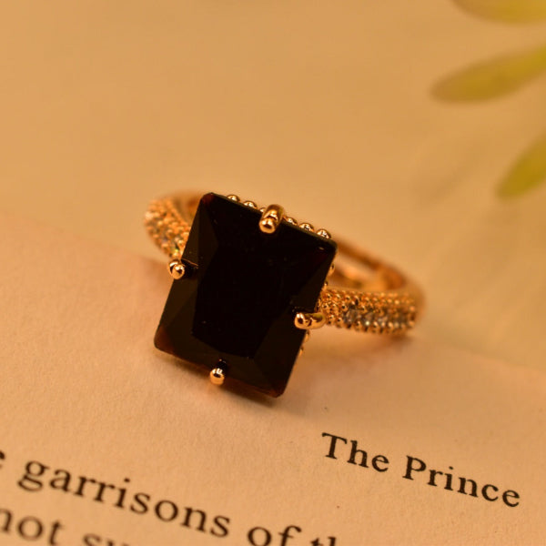 Luminous Design Gold Plated Crystal Stones Ring For Girls/Women