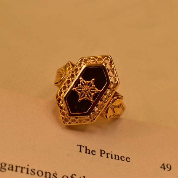Glamorous Design Gold Plated Crystal Stones Ring For Girls/Women