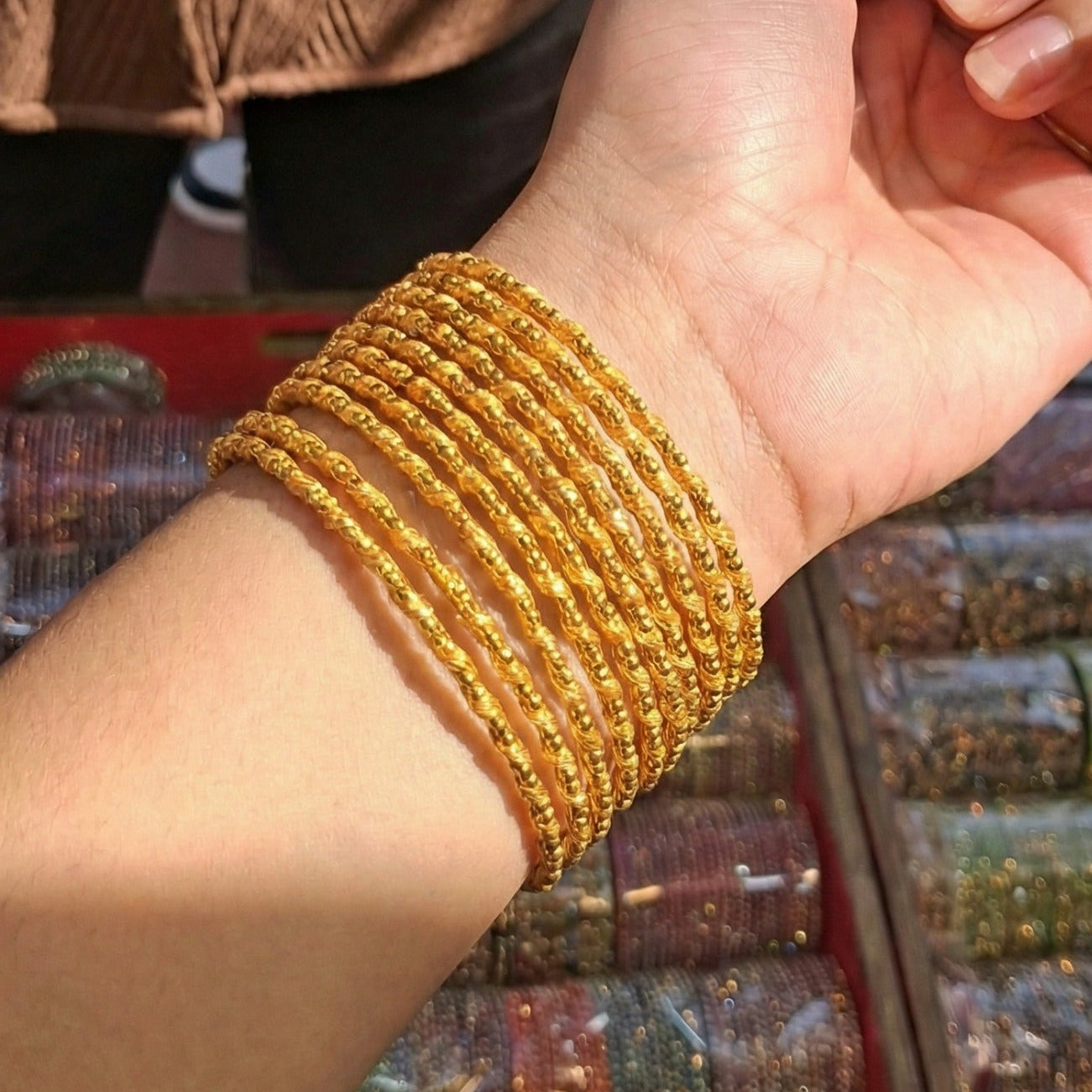Glamorous Unique Design 12pc Bangle Set for Girls/Women