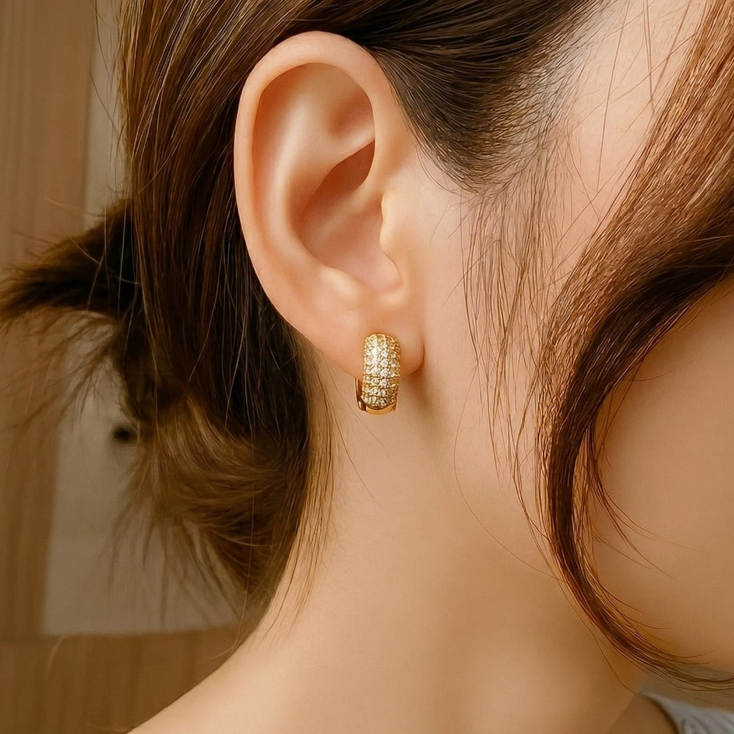 Charming Unique Design Crystal Stones Earrings For Girls/women