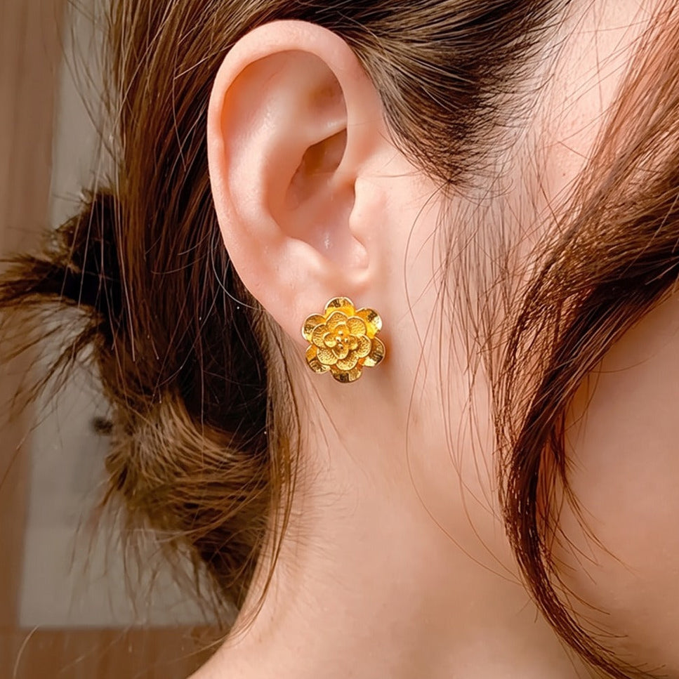 Sparkling Unique Design Gold Plated Earrings For Girls/women