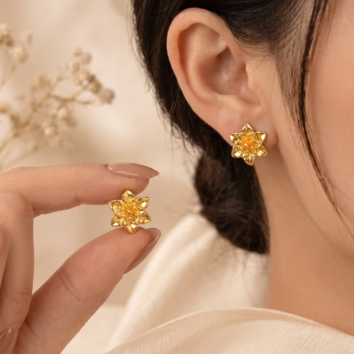 Stylish Unique Design Gold Plated Earrings For Girls/women