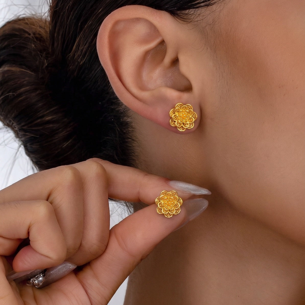 Elegant Unique Design Gold Plated Earrings For Girls/women